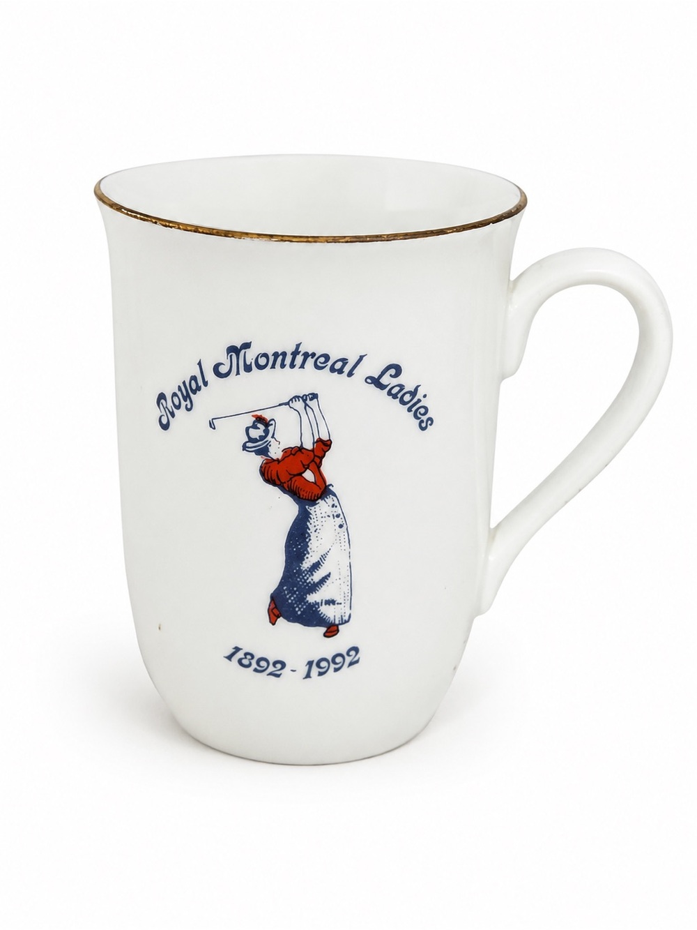 Vintage Royal Montreal Ladies Golf Centennial Mug 1992 22K Gold Trim